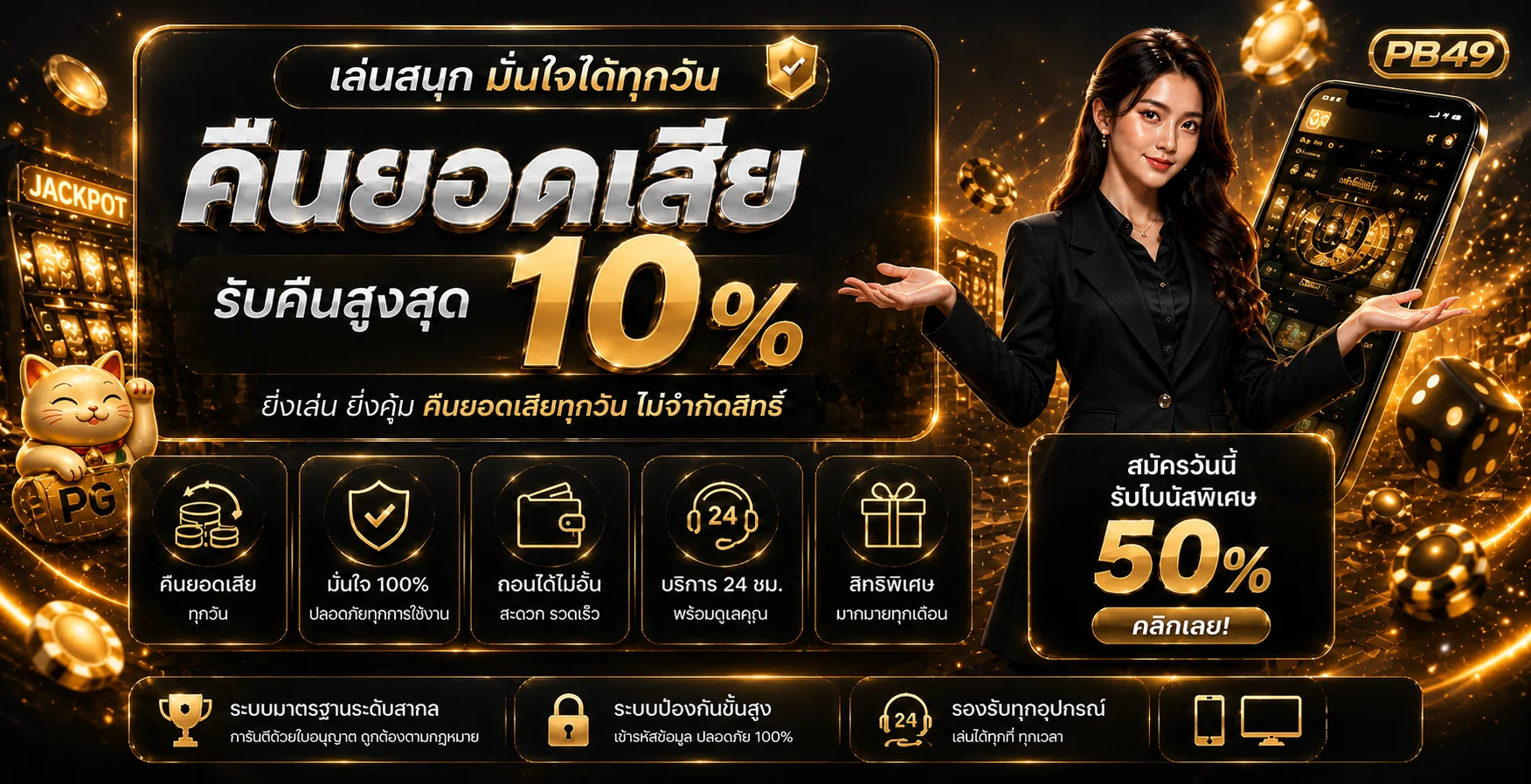 PB49 ทางเข้า สล็อตออนไลน์ คาสิโนออนไลน์ สมัครสมาชิก